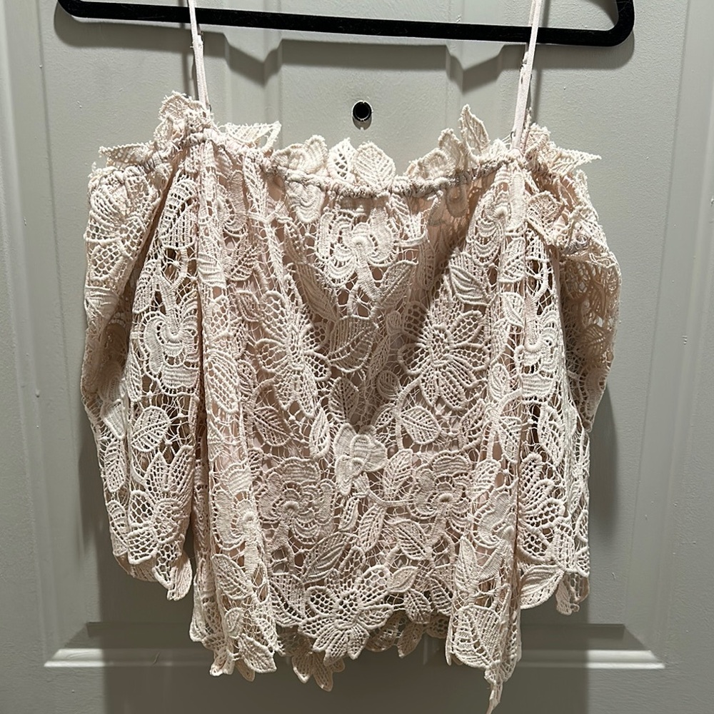 Astr Lace Camisole in Cream